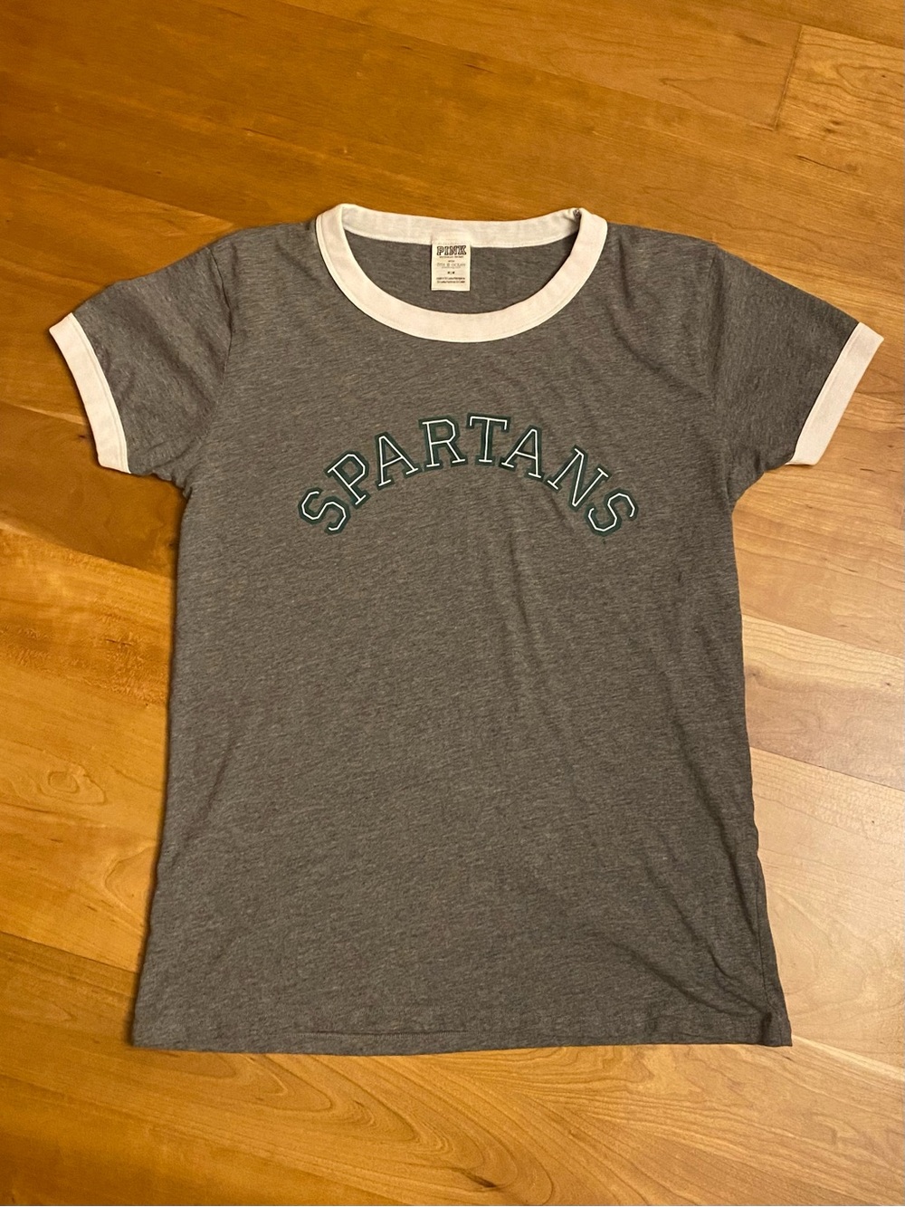 MSU 'Spartans' Game Day Ringer Tee